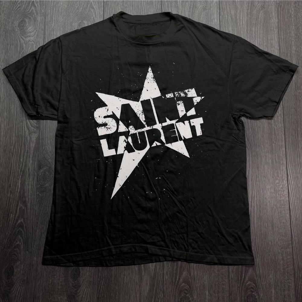 Black Saint Laurent Cotton T Shirt